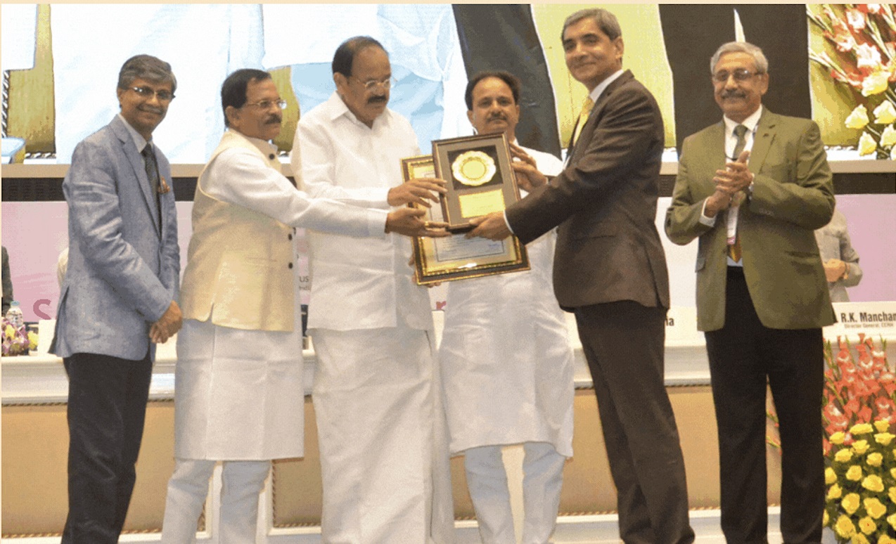 National Award from the Govt of India to Dr Rajesh Shah